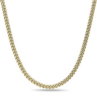 Men's LYNX Stainless Steel 8mm Curb Chain Necklace