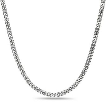 Men's LYNX Stainless Steel 8mm Curb Chain Necklace