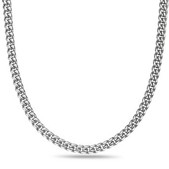 Men's LYNX Gold Ion Plated Stainless Steel 10mm Curb Chain Necklace