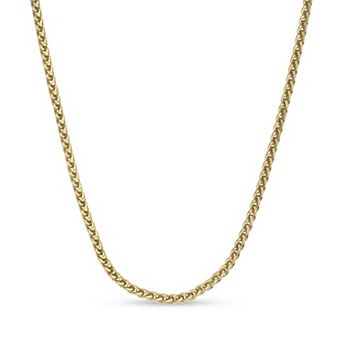 Men's LYNX Stainless Steel 5mm Wheat Chain Necklace