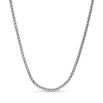 Men's LYNX Stainless Steel 5mm Wheat Chain Necklace