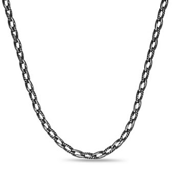 Men's LYNX Stainless Steel Antique Link Chain Necklace