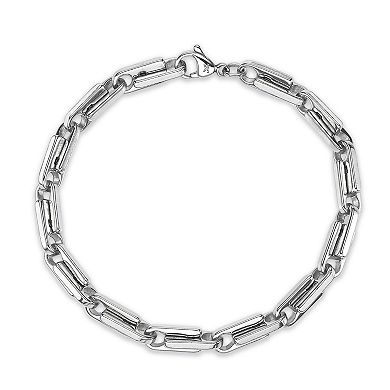Men's LYNX Stainless Steel 5mm Chain Bracelet