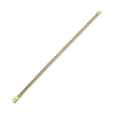 Men's LYNX Stainless Steel 6mm Curb Chain Bracelet