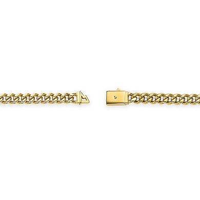 Men's LYNX Stainless Steel 8mm Curb Chain Bracelet
