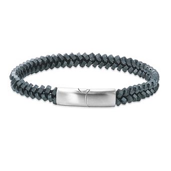 Men's LYNX Stainless Steel Hematite Bracelet