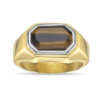 Men's LYNX Stainless Steel Tiger's Eye Ring