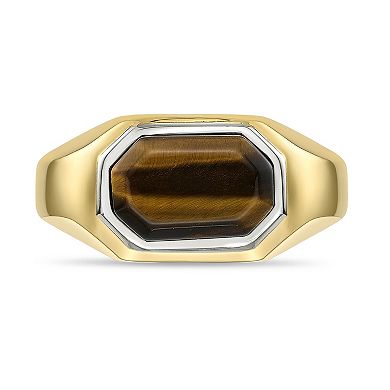 Men's LYNX Stainless Steel Tiger's Eye Ring