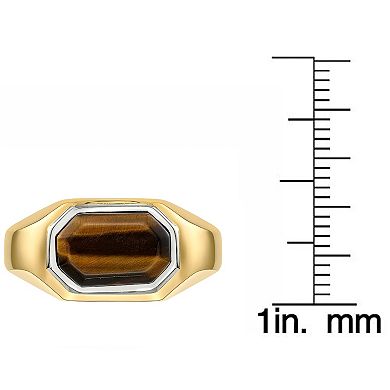 Men's LYNX Stainless Steel Tiger's Eye Ring