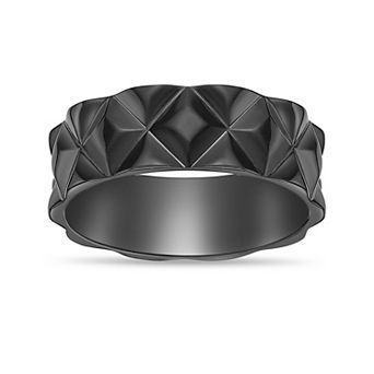 Men's LYNX Textured Stainless Steel Ring