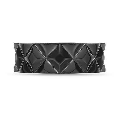 Men's LYNX Textured Stainless Steel Ring