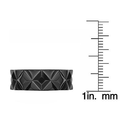 Men's LYNX Textured Stainless Steel Ring