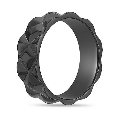 Men's LYNX Textured Stainless Steel Ring