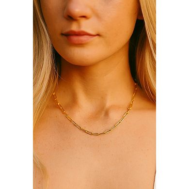 Ava Paperclip Link Necklace - Effortless Modern Glamour