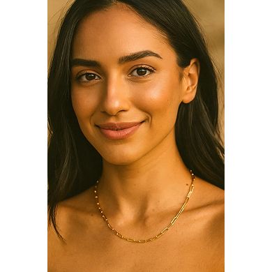 Ava Paperclip Link Necklace - Effortless Modern Glamour