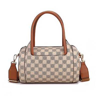 MKF Collection Adhara Circular Print Satchel Bag With Pouch