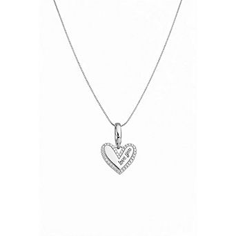 Marina “Love You” Pavé Heart Necklace