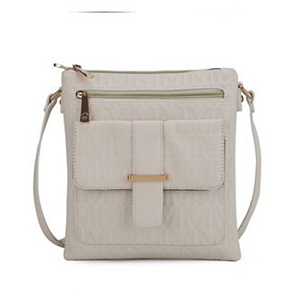 MKF Collection Janni Signature Embossed Crossbody Bag