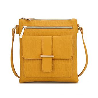 MKF Collection Janni Signature Embossed Crossbody Bag