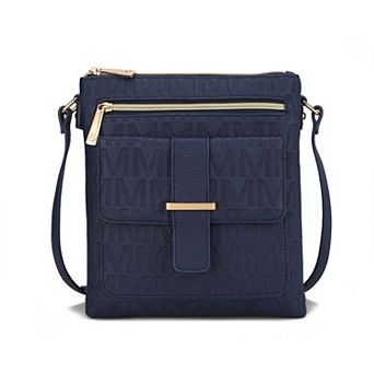 MKF Collection Janni Signature Embossed Crossbody Bag