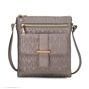 MKF Collection Janni Signature Embossed Crossbody Bag