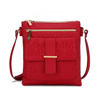 MKF Collection Janni Signature Embossed Crossbody Bag