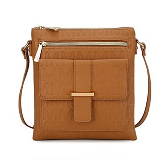 MKF Collection Janni Signature Embossed Crossbody Bag