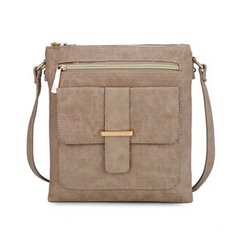 MKF Collection Janni Signature Embossed Crossbody Bag