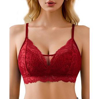 Avidlove Bras for Women Lace Bralettes Wireless Full Coverage Bra Lingerie Comfort