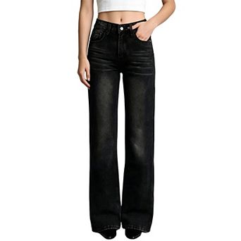 Women's High Waisted Wide Leg Jeans Loose Fit Denim Pants for Casual Daily