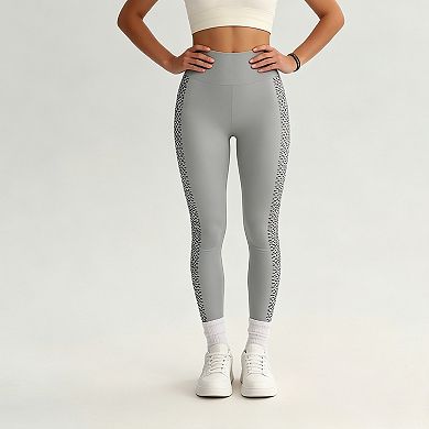 Women's High Waisted Mesh Leggings for Workout Running Yoga Breathable Pants for Summer