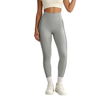 Women's High Waisted Mesh Leggings for Workout Running Yoga Breathable Pants for Summer