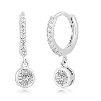 Sienna Vale Cubic Zirconia Birthstone Hoop Earrings