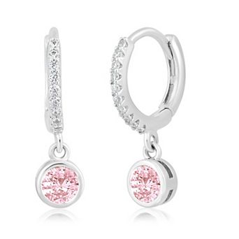 Sienna Vale Cubic Zirconia Birthstone Hoop Earrings