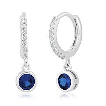 Sienna Vale Cubic Zirconia Birthstone Hoop Earrings