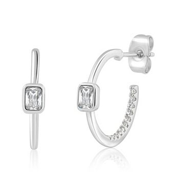 Sienna Vale Cubic Zirconia Birthstone Hoop Earrings
