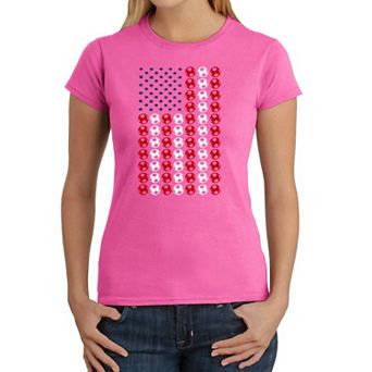 Soccer Flag - Women's Word Art T-Shirt