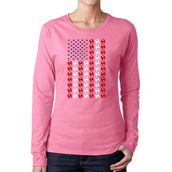Soccer Flag - Women's Word Art Long Sleeve T-Shirt
