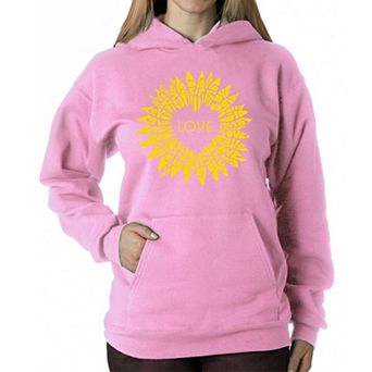 Sunflower Love - Women's Word Art Hooded Sweatshirt