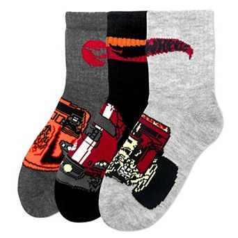 Boys Hot Wheels 3-Pack Mid-Crew Socks