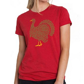 Thankgiving Turkey - Women's Premium Blend Word Art T-Shirt