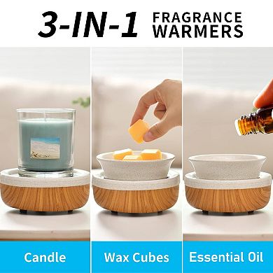 Ceramic Wax Warmer Electric 3-in-1 Scented Melter Burner Home Office Gift