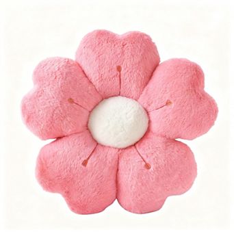 Flower Pillow Decorative Throw Cushion Bed Couch Dorm Floor Seating 15 Inch