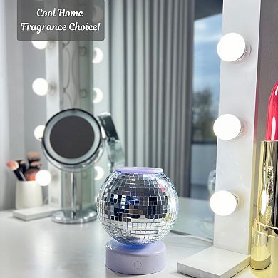 Disco Ball Wax Warmer Rotating Color Changing Night Light Scented Oil Melter Home Decor