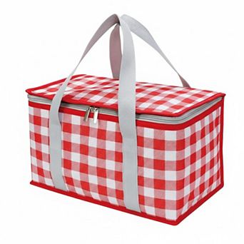 Foldable Insulated Cooler Bag Large Capacity Reusable for Picnic Beach Groceries Warm Cold Food