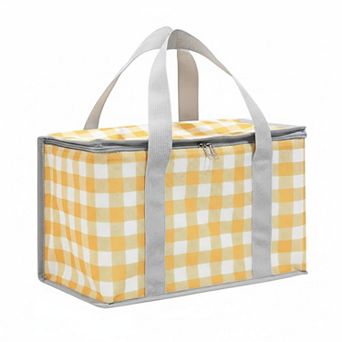 Foldable Insulated Cooler Bag Large Capacity Reusable for Picnic Beach Groceries Warm Cold Food