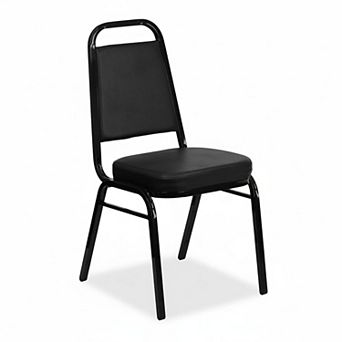 Trapezoidal Stackable Banquet Chair Padded Seat Multipurpose Steel Frame 500lb Capacity