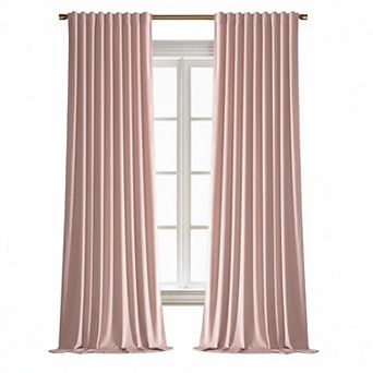 Luxury Blackout Curtains Thermal Insulated Super Soft Rod Pocket Tab Drapes for Bedroom Living Room