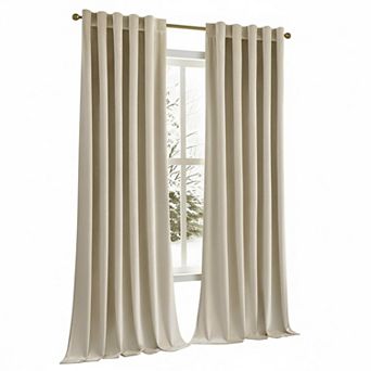 Luxury Blackout Curtains Thermal Insulated Super Soft Rod Pocket Tab Drapes for Bedroom Living Room
