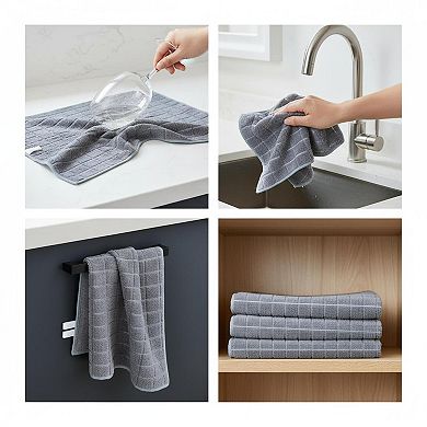 Microfiber Dish Towels 8 Pack Soft Thick Super Absorbent Lint Free Durable Kitchen Towels